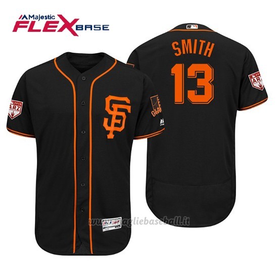Maglia Baseball Uomo San Francisco Giants Will Smith Flex Base Entrenamiento De Primavera 2019 Nero